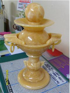 China Xingyan Mihuang Stone Feng Shui Ball Fântâna Sculptură