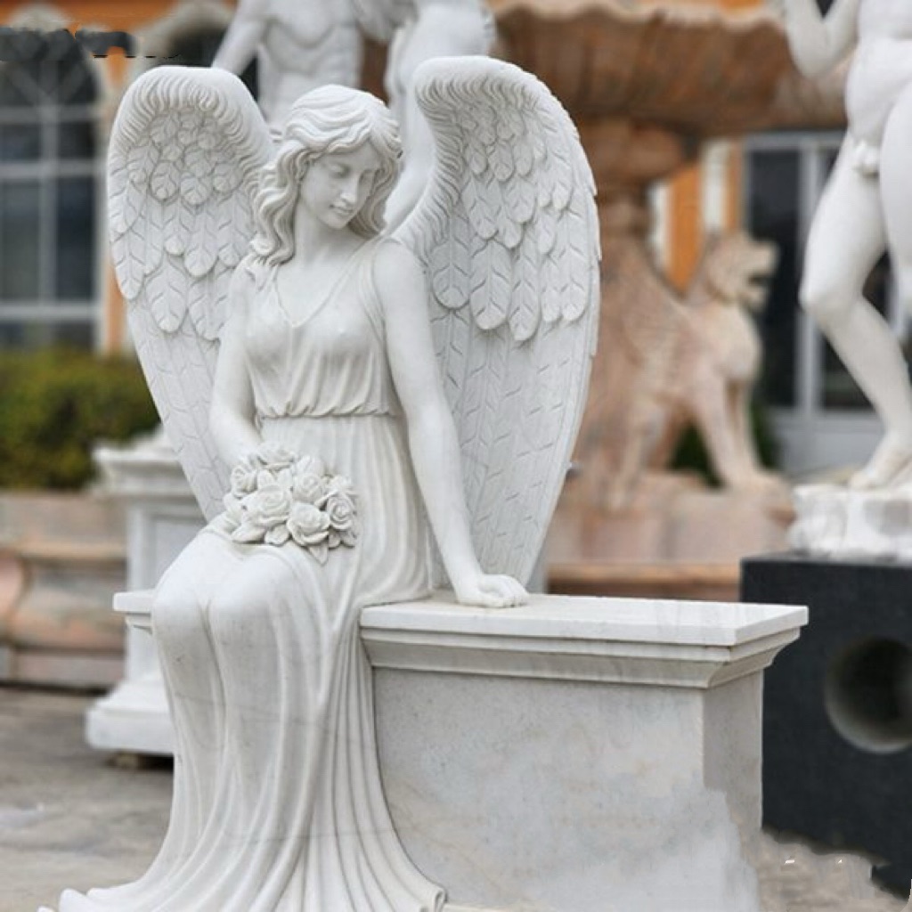 Xingyan în stil european Angel Stone Sculpture